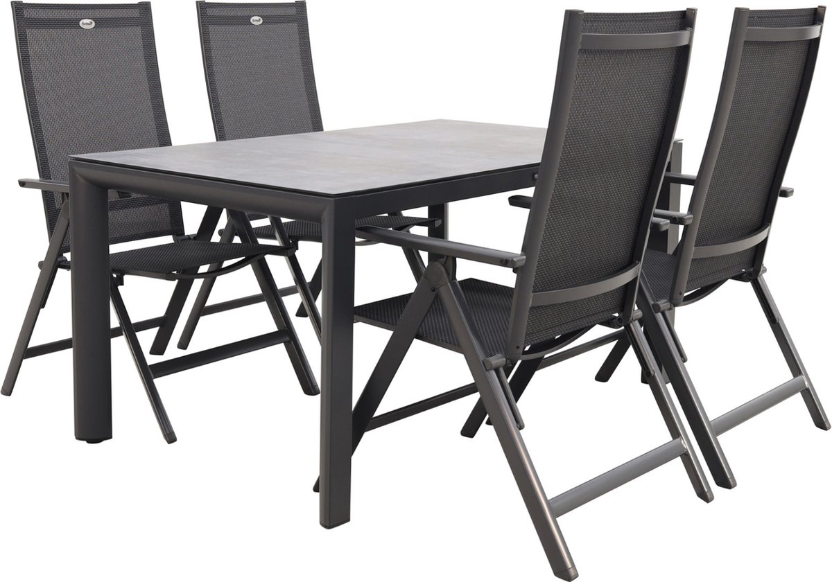Hartman Napoli/Baltimor 150 cm. verstelbare tuinset - 5-delig