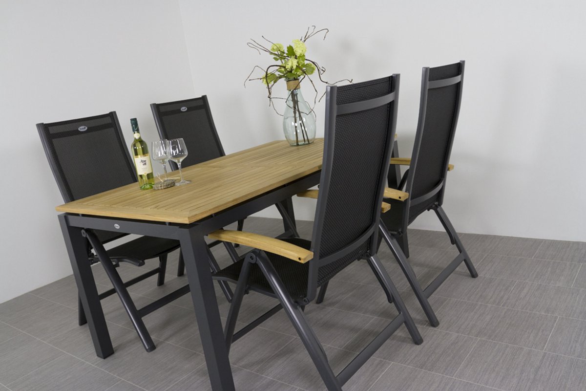 Hartman tuinset Sonata tuintafel 160 cm. - Roma tuinstoelen – foto 8