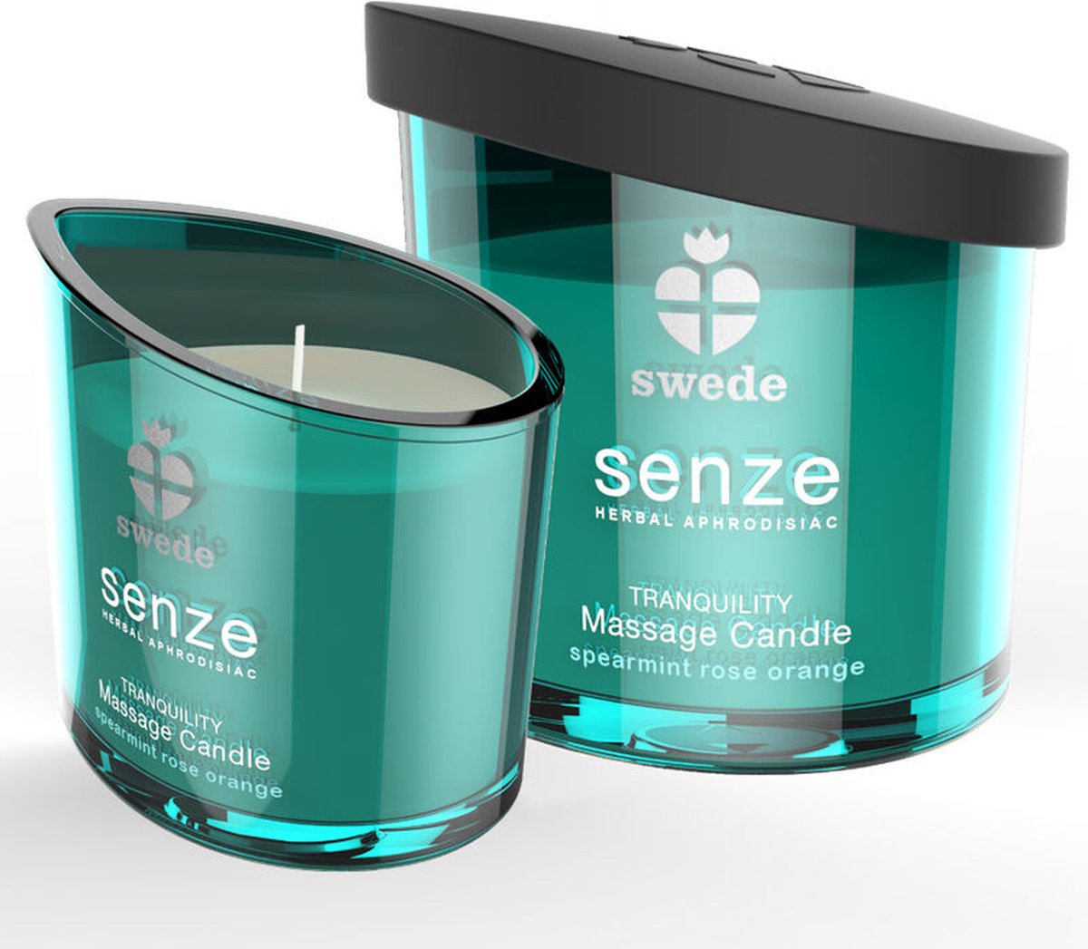 Goedkoopste Swede - Senze Tranquility Massage Candle Spearmint Rose Orange 50 ml