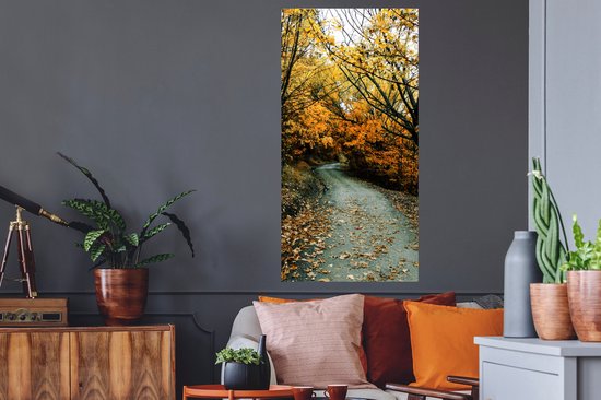 Stickers Stickers muraux - Feuilles - Automne - Forêt - 60x120 cm - Feuille adhésive