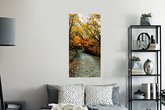 Stickers Stickers muraux - Feuilles - Automne - Forêt - 60x120 cm - Feuille adhésive