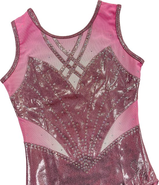 Sparkle&Dream Turnpakje Nina Blush - AXS | maat 146-152 - Gympakje voor Turnen en Gymnastiek