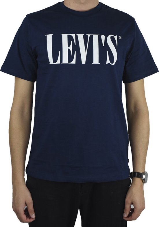 Levi's Relaxed Graphic Tee 699780130, Homme, Bleu Marine, T-shirt, taille : XS