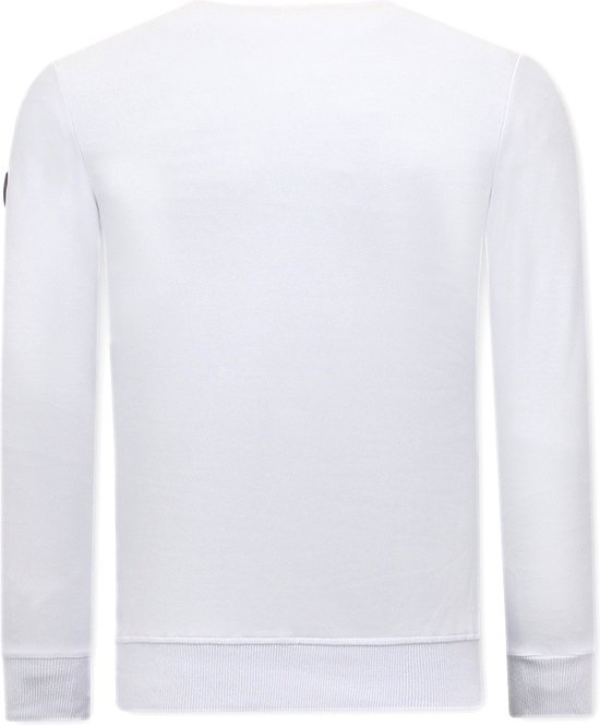 Pull pour homme avec imprimé - Head de mort - 3662 - Wit