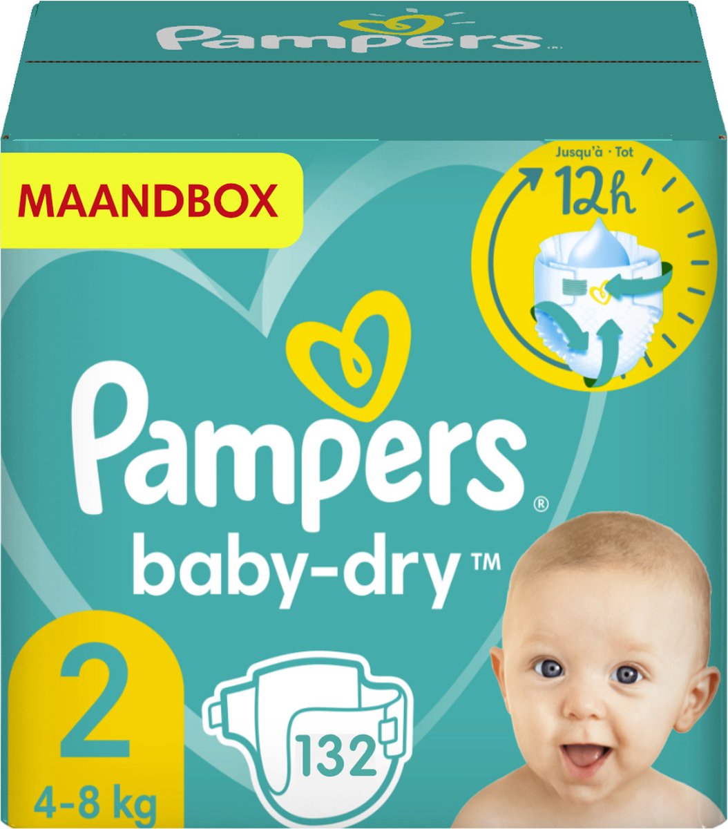 Pampers Baby-Dry Pants Maat 4 – Maandbox 180 Pants | Wegwerpluiers voor baby's