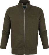 Superdry - Classic Zip Vest Melange Groen - S - Modern-fit