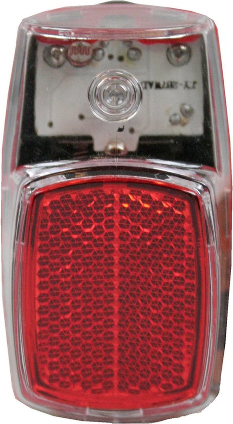 Benson Fietsachterlicht - rood - LED - achterlicht - 2x AAA - 8 x 4 cm - op batterij - fietsverlichting