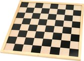 Schaakbord/dambord van hout 40 x 40 cm - Schaakspel/damspel - Schaken en dammen