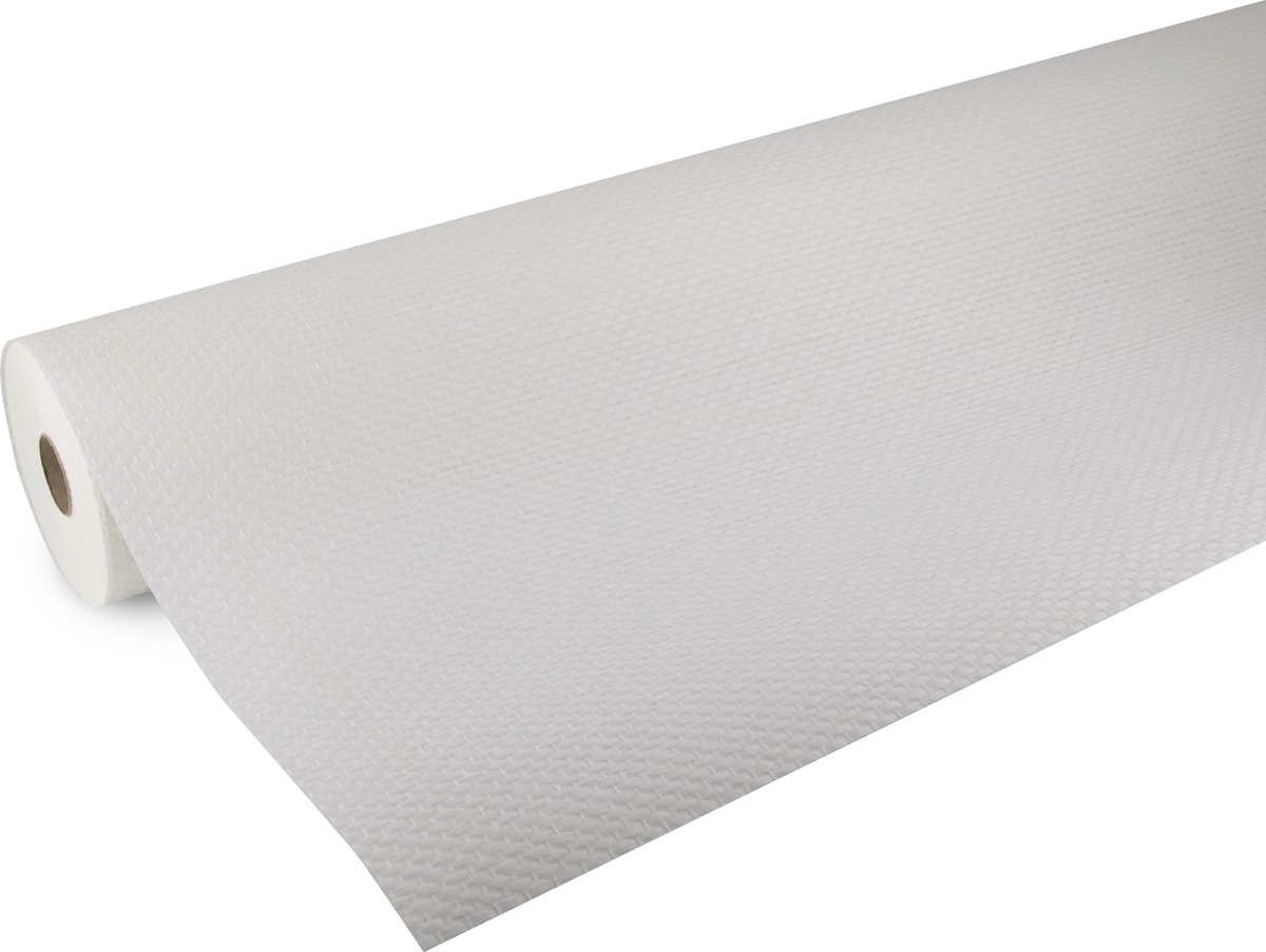 Excellence - Glasweefsel - Ruit Grof - 25m - Wit