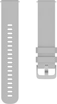 Siliconen bandje - geschikt voor Huawei Watch GT / GT Runner / GT2 46 mm / GT 2E / GT 3 46 mm / GT 3 Pro 46 mm / GT 4 46 mm / Watch 3 / Watch 3 Pro / Watch 4 / Watch 4 Pro - grijs
