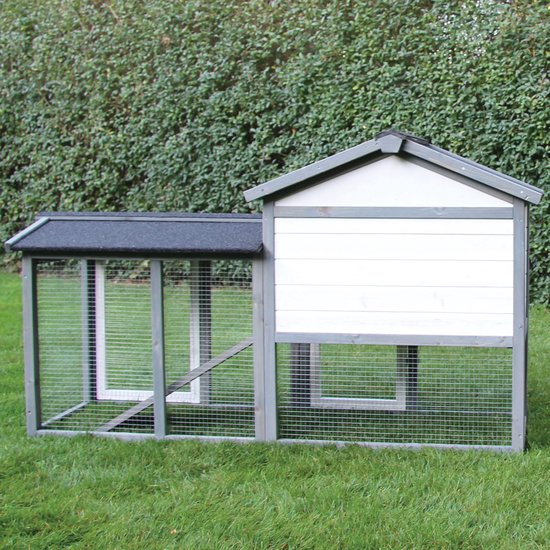 Konijnenhok voor Buiten - Kippenhok - Knaagdieren Kooi - Cavia Kooi - Dierenverblijf - 145 cm