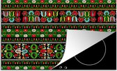 KitchenYeah® Inductie beschermer 80.2x52.2 cm - Patronen - Hongaars - Folklore - Kookplaataccessoires - Afdekplaat voor kookplaat - Inductiebeschermer - Inductiemat - Inductieplaat mat