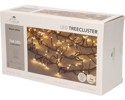 Lumineo Kerstverlichting - cluster - warm wit - timer en dimmer - 10m - binnen en buiten