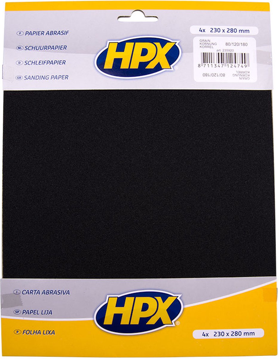 HPX Schuurpapier 4-pak - P80/120/180