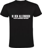 Ik ben allergisch voor sommige mensen Heren T-shirt - irritant - kwal - boos - raar - gek - werk - school - ruzie - vriend - vriendin - grappig