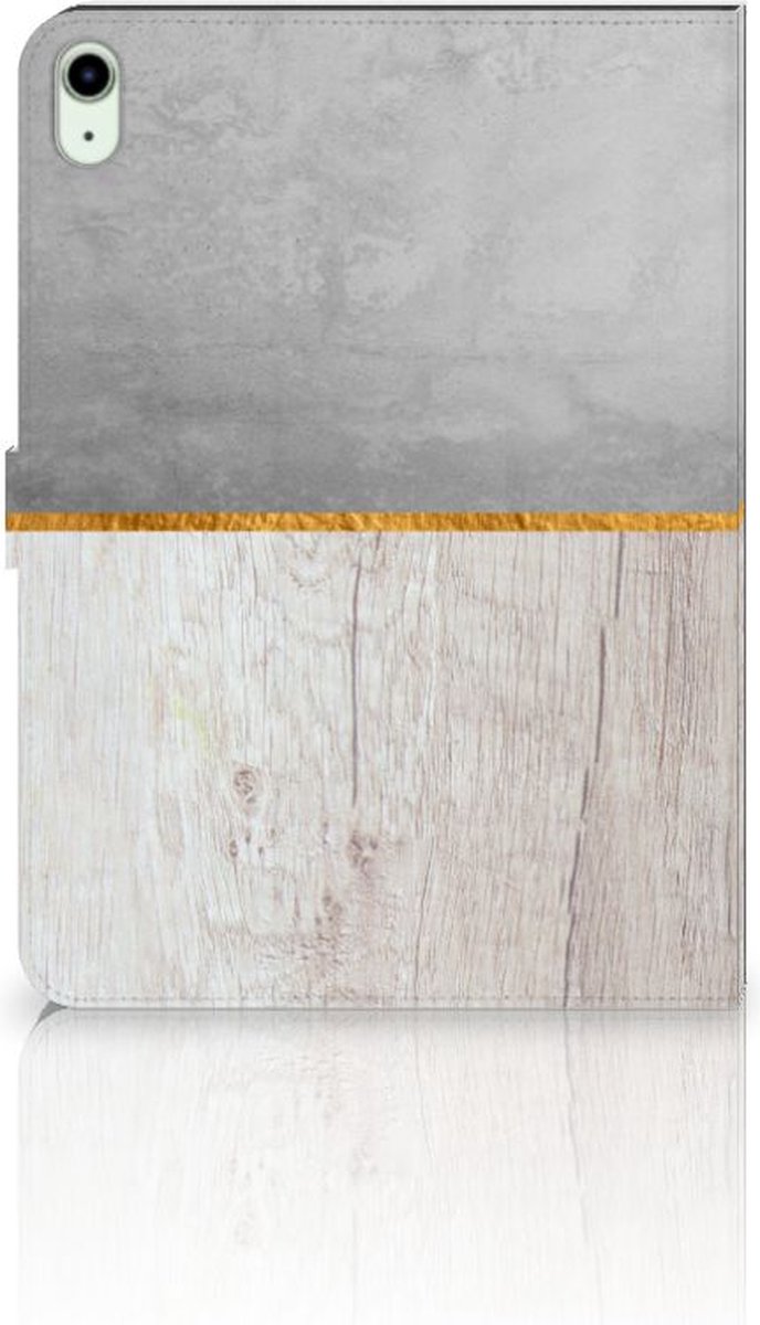 iPad Air (2020/2022) 10.9 inch Tablet Book Cover Wood Concrete