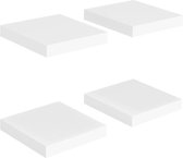 vidaXL Wandschappen zwevend 2 st 80x23,5x3,8 cm MDF zwart