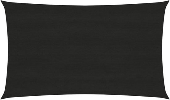 Un voile d'ombrage noir rectangulaire.