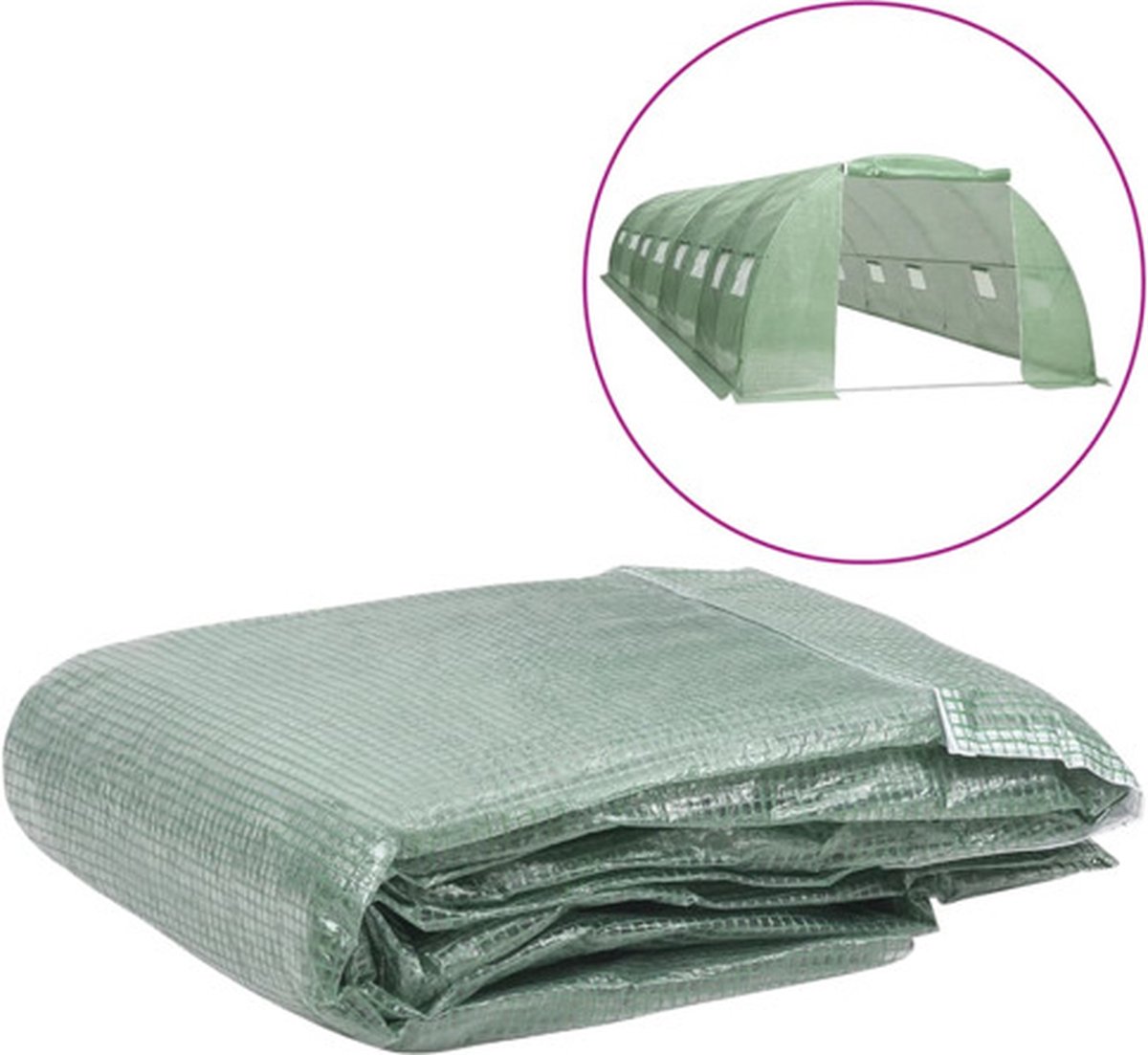 vidaXL Kashoes - vervangend - (32 - m²) - 400x800x200 - cm - groen