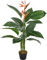 vidaXL - Kunstplant - met - pot - strelitzia - 100 - cm - rood