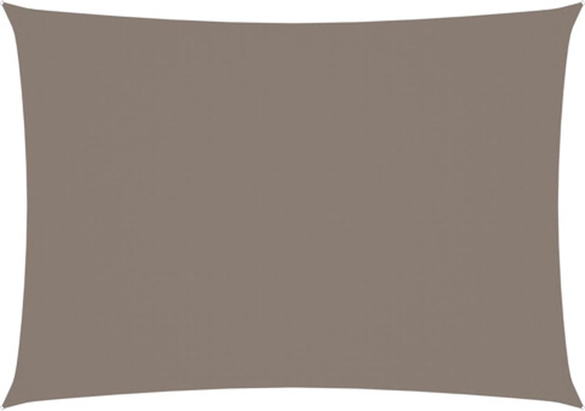 vidaXL Zonnescherm rechthoekig 3x5 m oxford stof taupe
