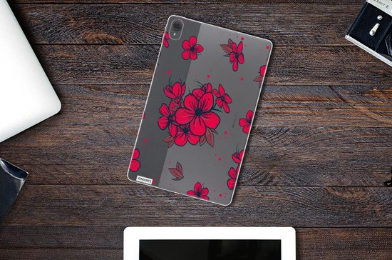Lenovo Tab P11 | P11 Plus Siliconen Hoesje Blossom Red