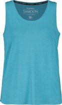 SAMOON Dames Basic top met zijsplitten EcoVero