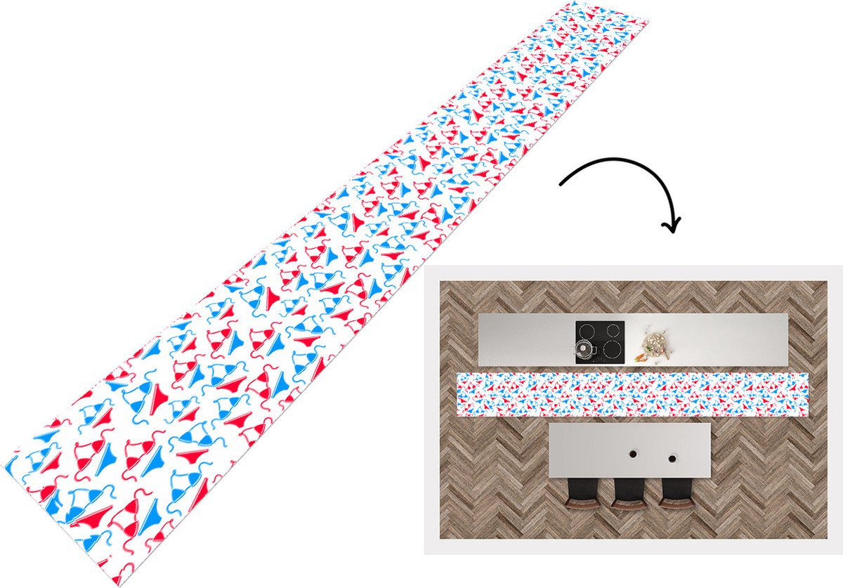 KitchenYeah Keukenloper - Keukenmat - Bikini - Strand - Patronen - Keuken vloerkleed multicolor, foto 3