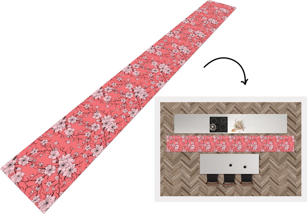KitchenYeah Keukenloper - Keukenmat - Patronen - Bloemen - Japan - Keuken vloerkleed multicolor, foto 2