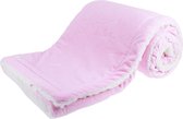 fleece deken Stars meisjes 75x100 cm polyester roze