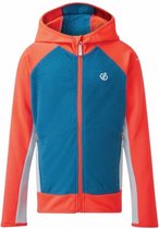 outdoorjas Twofold junior polyester rood/petrol mt 128