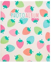 fotoalbum Strawberry hardcover 10 x 15 cm roze