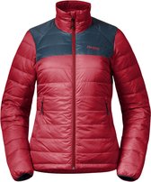 Røros Box Down Light Dames Jacket - Red/Orion Blue