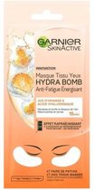 3x Garnier SkinActive Tissue Oogmasker Hydra Bomb Orange