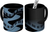 Magic Mug - Photo Heat Mugs - Mug à café - Motifs - Piano - Blauw - Années 1920 - Magic Mug - Tasse - 350 ML - Mug à thé - Décoration Sinterklaas - Cadeaux pour enfants - Chaussures cadeaux Sinterklaas