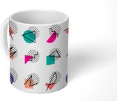 Mok - Koffiemok - Patronen - Design - Jaren 80 - Vector - Mokken - 350 ML - Beker - Koffiemokken - Theemok