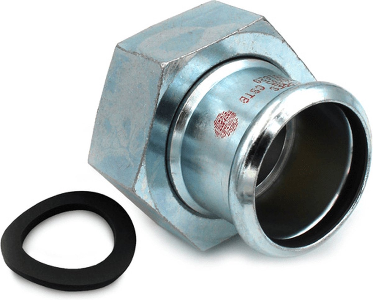 Steelpres C-staal M 15mm x 3/4inch persfitting wartelkoppeling binnendraad FxRp