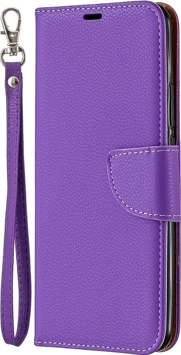Mobigear Telefoonhoesje geschikt voor Xiaomi Redmi 9 Hoesje | Mobigear Excellent Bookcase Portemonnee | Pasjeshouder voor 2 Pasjes | Telefoonhoesje voor Pinpas / OV Kaart / Rijbewijs - Paars