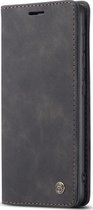 Samsung Galaxy A21s Hoesje - Caseme - Serie - Kunstlederen Bookcase - Zwart - Hoesje Geschikt Voor Samsung Galaxy A21s
