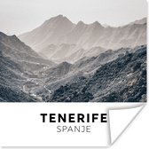 Poster Tenerife - Spanje - Bergen - 100x100 cm XXL