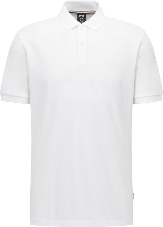 Boss Pallas Polo's & T-shirts Heren - Polo shirt - Wit - Maat XXL