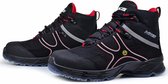 HKS K5 CA S3 werkschoenen - veiligheidsschoenen - safety shoes - heren - breed model - hoog model - lichtgewicht - Vegan - zwart - maat 41