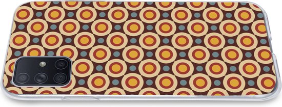 Coque Samsung Galaxy A51 5G - Rétro - Vintage - Design - Cercle - Étui de téléphone en Siliconen