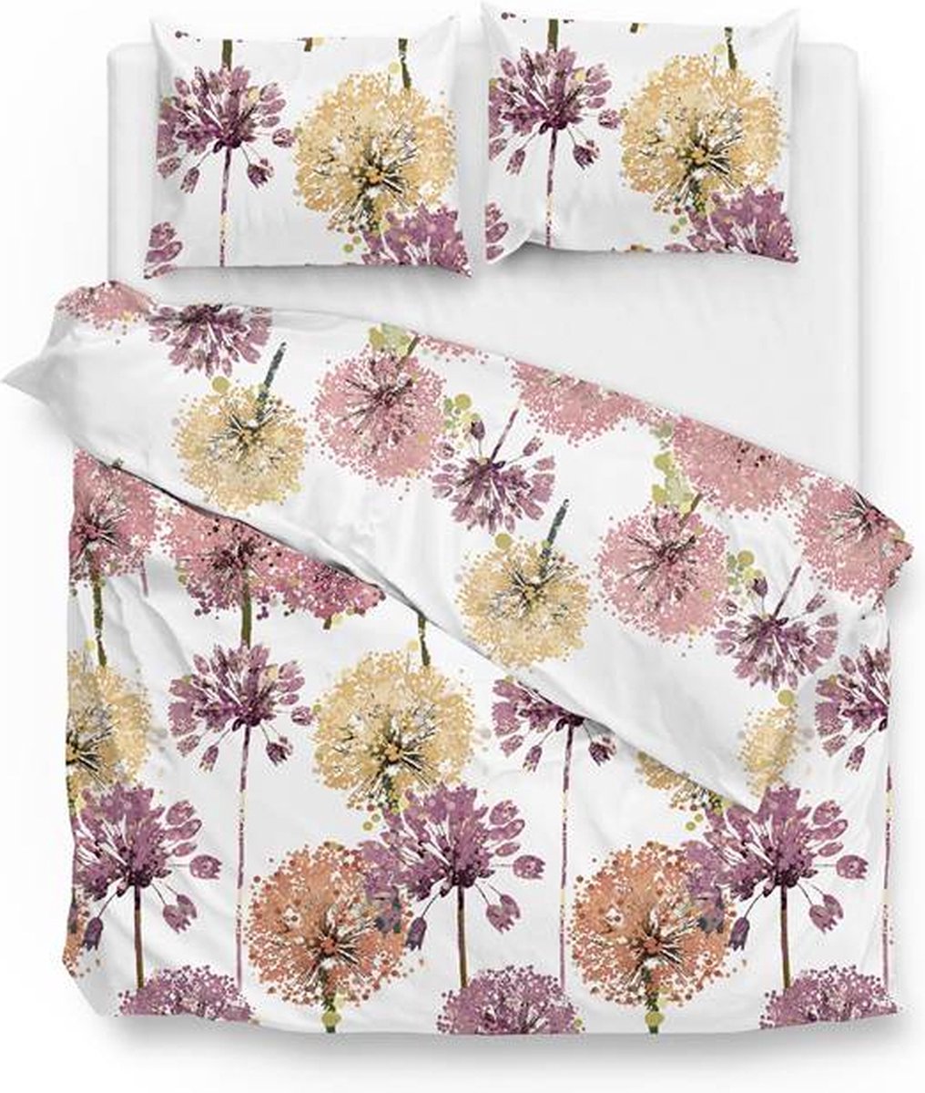 Zo!Home Maaike Dekbedovertrek - Tweepersoons - 200x200/220 cm - Pink