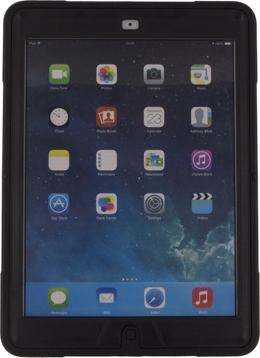 Apple iPad Air 1 9.7 (2013) Hoes - Mobilize - Adventure Grip Serie - Hard Kunststof Backcover - Zwart - Hoes Geschikt Voor Apple iPad Air 1 9.7 (2013)