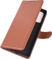 Mobigear Telefoonhoesje geschikt voor Samsung Galaxy Note 20 Hoesje | Mobigear Classic Bookcase Portemonnee | Pasjeshouder voor 3 Pasjes | Telefoonhoesje voor Pinpas / OV Kaart / Rijbewijs - Bruin