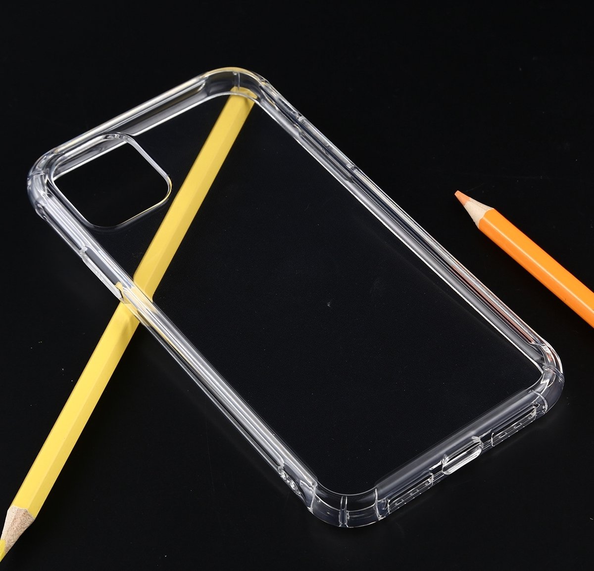 Mobigear Doorzichtig Hoesje geschikt voor Apple iPhone 11 Pro Telefoonhoesje Flexibel TPU | Mobigear Cushion Backcover | Doorzichtig Telefoonhoesje iPhone 11 Pro | iPhone 11 Pro Case | Back Cover - Transparant