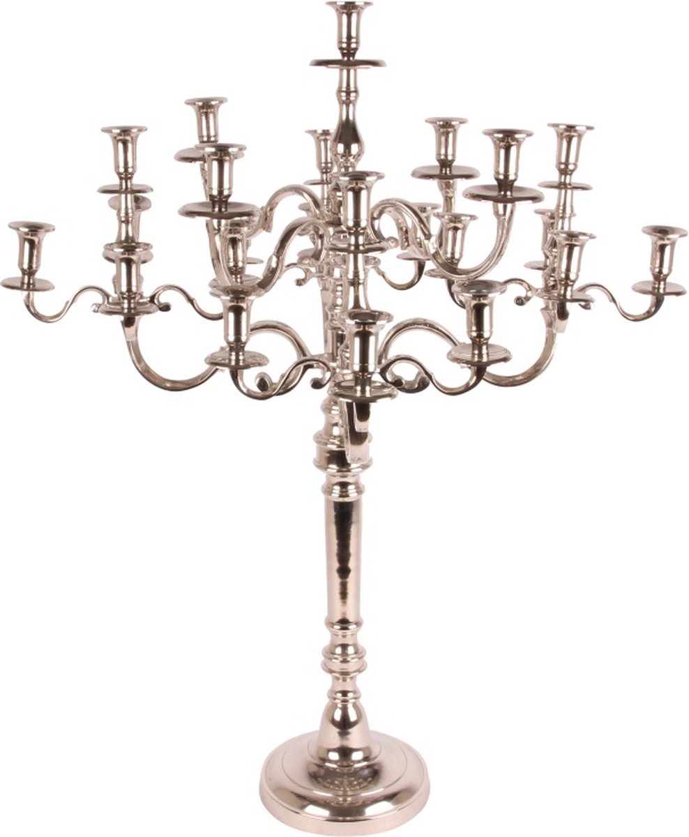 Baroque - Kandelaar - Kandelaar 25-Arms 100 cm - Zilver - Aluminium - 100x80x80 - Aluminium