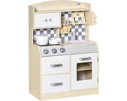 HOMCOM - Kinderkeuken - met Kookaccessoires - 350-107