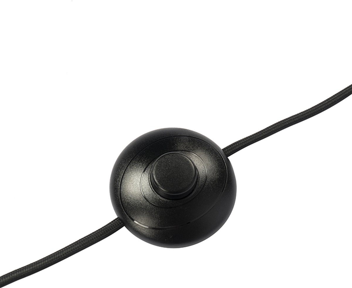 QAZQA mesh - Moderne Vloerlamp | Staande Lamp - 3 lichts - H 150 cm - Zwart - Woonkamer | Slaapkamer | Keuken thumbnail 7